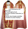 Roman Cope in Rose Church fabric with Embroidery